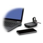 Auriculares inalámbricos Poly Voyager 5200 UC, tipo dentro de oído, ideal para oficina o centro de llamadas, color negro, SKU 206110-01