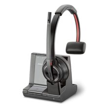 Auriculares inalámbricos Poly W8210-M en color negro, ideales para oficina y centro de llamadas, con conexión Bluetooth. SKU: 207322-02