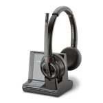 Auriculares inalámbricos Poly W8220/A con diadema para oficina o centro de llamadas, tecnología Bluetooth, color negro. SKU: 207325-12