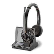 Auriculares inalámbricos Poly W8220/A con diadema para oficina o centro de llamadas, tecnología Bluetooth, color negro. SKU: 207325-12