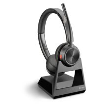 Auriculares inalámbricos Poly 7220 en color negro, ideal para oficina o centro de llamadas. SKU 213020-02.