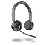 Auriculares inalámbricos Poly 7220 en color negro, ideal para oficina o centro de llamadas. SKU 213020-02.