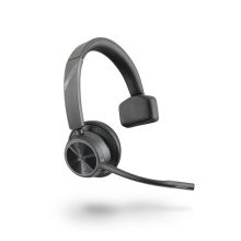 Auriculares Poly VOYAGER 4310 UC inalámbricos con diadema, para oficina y centro de llamadas, USB tipo A, Bluetooth, color negro. SKU: 218470-02