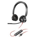 Auriculares Poly Blackwire 3320 con conexión USB-A y micrófono, SKU 76J16AA