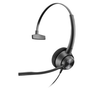 Auriculares monoaurales Poly EncorePro 310 con desconexión rápida, modelo 77T43AA, ideales para llamadas de alta calidad.