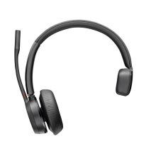 Poly Auriculares Voyager 4310 con conexión USB-C, más llave BT700 y soporte de carga. SKU 77Y96AA