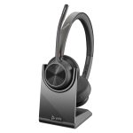 Poly Auriculares Voyager 4320 con conexión USB-C, adaptador BT700 y soporte de carga, SKU 77Z31AA