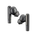 Auriculares intrauriculares Poly Voyager Free 60 UC de color negro carbono con adaptador USB-C BT700 y estuche de carga, SKU 7Y8L8AA