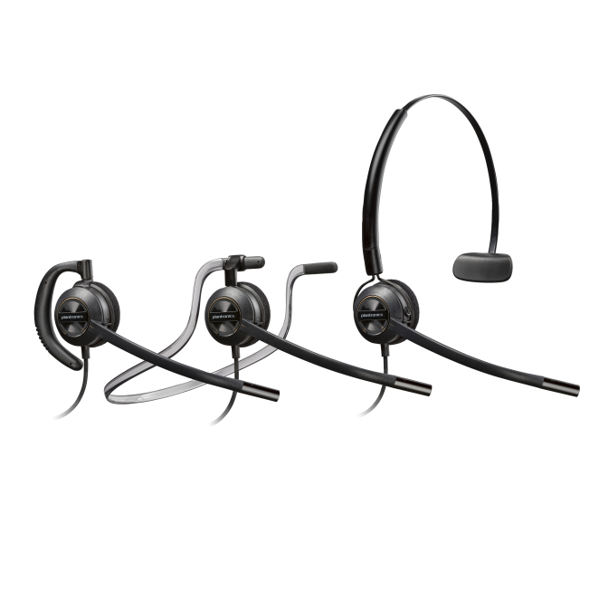 Poly 88828 02 Poly EncorePro 540, auriculares convertibles con desconexión rápida, flexibilidad y comodidad superior. SKU: 88828-02