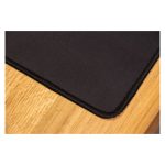 Q-CONNECT KF14447 alfombrilla para ratón negra, ideal para oficina con base antideslizante