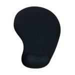 Alfombrilla para ratón Q-CONNECT de color negro, modelo KF17223, con superficie antideslizante.