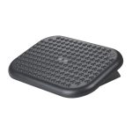 Q-CONNECT KF17981 soporte ergonómico ajustable para pies, diseñado para mejorar la postura y reducir la fatiga
