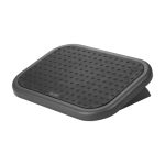 Imagen del Q-CONNECT soporte para el apoyo de pies negro, modelo KF17985. Ideal para mejorar la ergonomía en la oficina.