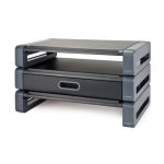 Soporte para monitor Q-CONNECT ergonómico con ajuste de altura, SKU KF18641
