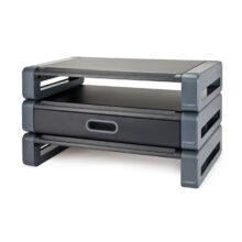 Soporte para monitor Q-CONNECT ergonómico con ajuste de altura, SKU KF18641