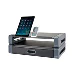 Soporte para monitor Q-CONNECT ergonómico con ajuste de altura, SKU KF18641