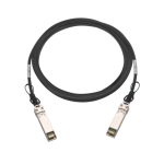 Cable de fibra óptica e InfiniBand de QNAP, modelo CAB-DAC30M-SFP28, con 3 metros de longitud y conectores QSFP28, en color negro