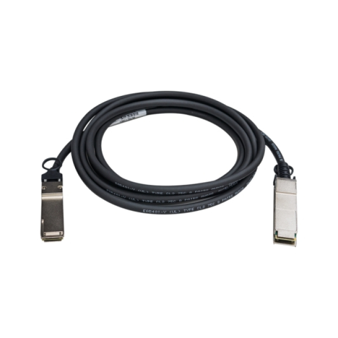 QNAP Cable de Fibra Óptica 3 m QSFP+ Negro QNAP CAB-NIC40G30M-QSFP Cable de fibra óptica e InfiniBand de 3 metros, QSFP+ negro, SKU CAB-NIC40G30M-QSFP
