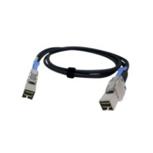 Cable SAS QNAP de 1 metro en color negro para una conexión eficiente y rápida, SKU CAB-PCIE10M-8644-4X