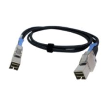 Cable QNAP CAB-SAS05M-8644 de 0.5 metros para conexiones SAS, color negro, con conector 8644
