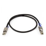 Cable QNAP CAB-SAS10M-8088 de 1 metro en color negro para conexiones Serial Attached SCSI (SAS) de alta velocidad
