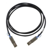 Cable QNAP CAB-SAS20M-8088 de interfaz Serial Attached SCSI, longitud de 2 metros, color negro para conexiones rápidas y estables