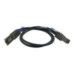 QNAP cable Serial Attached SCSI, SAS, de 2 metros en color negro y metálico, SKU CAB-SAS20M-8644-8088