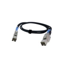 Cable SAS QNAP de 2 metros en color negro y metálico, modelo CAB-SAS20M-8644