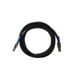 Imagen del QNAP cable Serial Attached SCSI SAS de 3 metros en color negro y metálico, SKU CAB-SAS30M-8644. Ideal para conexiones rápidas y estable.