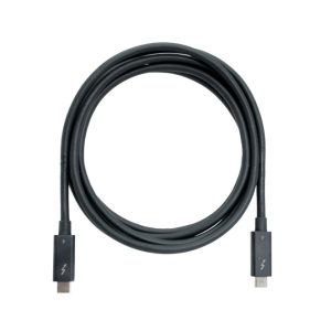 QNAP CAB-TBT4-2M cable Thunderbolt de 40 Gbit/s, color negro y longitud de 2 metros