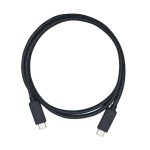 Cable USB 3.1 Gen 2 de 1 metro Tipo-C a Tipo-C de la marca QNAP en color negro, SKU CAB-U310G10MCC