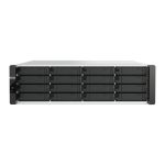 QNAP ES1686dc R2 NAS de bastidor 3U, procesador Intel Xeon D-2123IT, 32 GB DDR4, sin discos, SKU ES1686DC-R2-2123IT-64G, color negro y gris