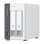 QNAP NAS TS-216G en torre, procesador Cortex-A55, memoria de 4 GB, capacidad de 8 TB, color blanco. SKU K/TS-216G+2XMN10ADA400ES