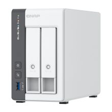 QNAP TS-216G NAS Torre Blanco con procesador Cortex-A55, 4 GB de RAM y 12 TB de capacidad, SKU: K/TS-216G+2XMN10ADA600S