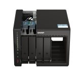 QNAP TS-453E NAS en formato torre con procesador Intel Celeron J6412, 8GB de RAM, 32TB de capacidad, SKU: K/TS-453E-8G+4XMN10ADA800S, color negro