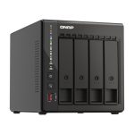 QNAP TS-453E NAS en formato torre con procesador Intel Celeron J6412, 8GB de RAM, 32TB de capacidad, SKU: K/TS-453E-8G+4XMN10ADA800S, color negro