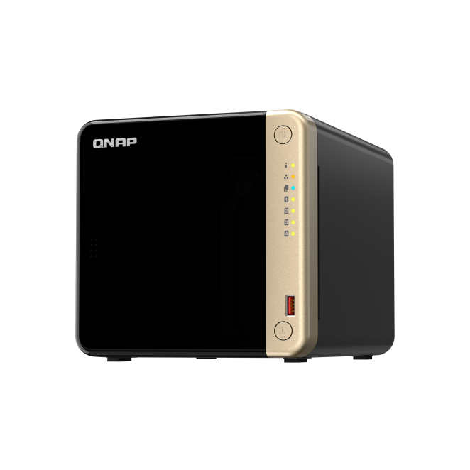 QNAP TS-464 NAS Torre Intel® Celeron® N5095 8 GB DDR4 16 TB Unidad de disco duro QNAP Turbo System Negro, Oro 4 Experiencia de usuario QNAP TS-464