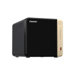 Imagen del QNAP TS-464 NAS Torre con procesador Intel Celeron N5095, 8 GB DDR4 de RAM y 32 TB de capacidad de almacenamiento. SKU: K/TS-464-8G+4XMN10ADA800S