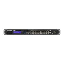 QNAP QGD-1602-C3758-16G switch gestionado L2 2.5G Ethernet en colores negro y gris, SKU QGD-1602-C3758-16G