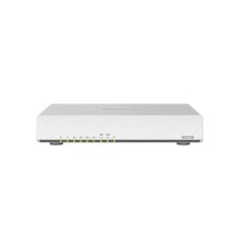 Router inalámbrico QNAP QHora-301W con 10 Gigabit Ethernet, doble banda de 2,4 GHz y 5 GHz en color blanco, SKU QHora-301W
