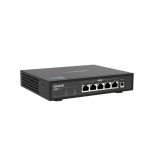 Switch No Administrado QNAP QSW-1105-5T con 5 puertos Gigabit Ethernet en color negro. SKU: QSW-1105-5T
