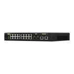 Imagen del switch QNAP QSW-M2116P-2T2S Gestionado L2, 2.5G Ethernet, Energía sobre Ethernet (PoE), color negro. SKU: QSW-M2116P-2T2S