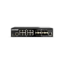 Switch gestionado QNAP QSW-M3216R-8S8T, L2/L3, 10G Ethernet, 1U, Negro, SKU: QSW-M3216R-8S8T
