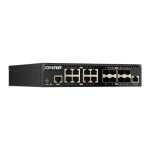 Switch gestionado QNAP QSW-M3216R-8S8T, L2/L3, 10G Ethernet, 1U, Negro, SKU: QSW-M3216R-8S8T