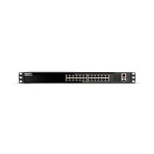 Switch QNAP QSW-M3224-24T gestionado L3 con 24 puertos 10G Ethernet en colores negro y plata, SKU QSW-M3224-24T