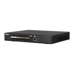 Switch gestionado L2 negro QNAP QSW-M5216-1T con puerto 10GbE y 16 puertos 25GbE. SKU QSW-M5216-1T