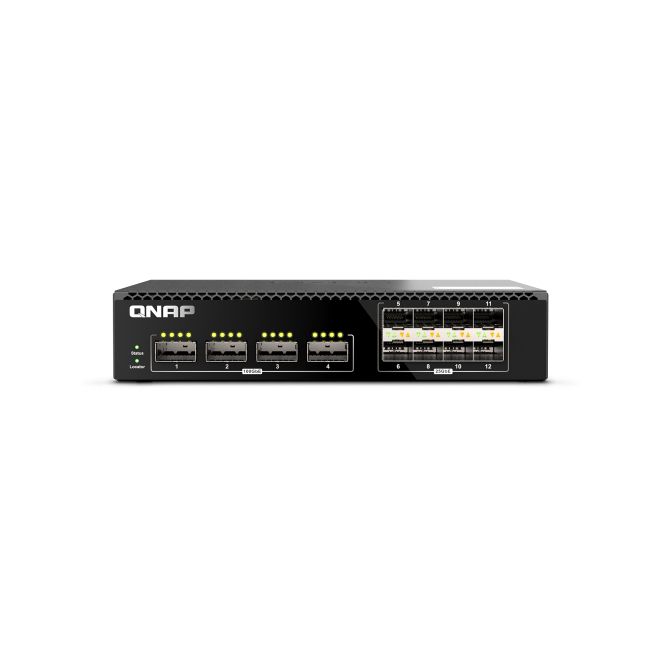 QNAP Switch Gestionado L2 1U con 10GbE QNAP QSW-M7308R-4X switch gestionado L2, tamaño 1U, velocidad 10GbE, SKU QSW-M7308R-4X