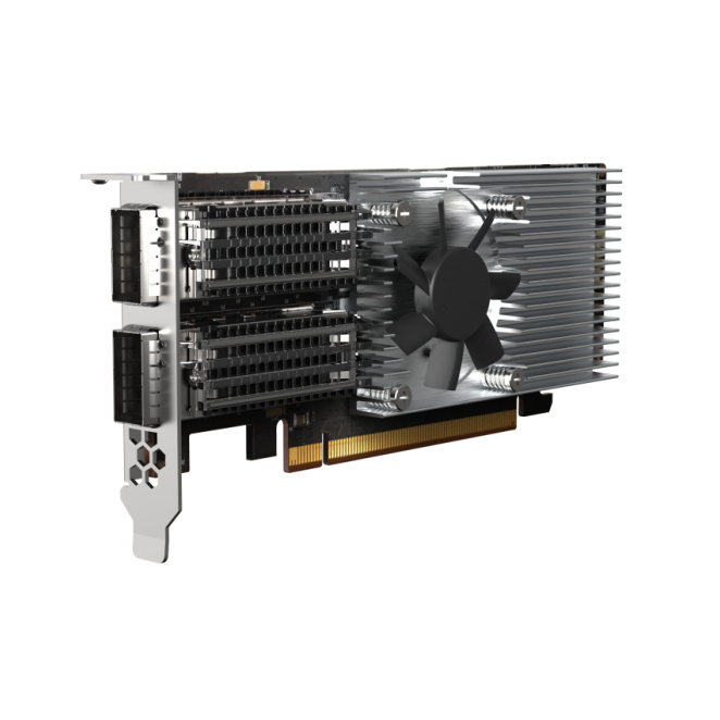 QNAP QXG-100G2SF-E810 adaptador y tarjeta de red Interno Fibra 100000 Mbit/s 2 QNAP QXG-100G2SF-E810 tarjeta de red con múltiples puertos