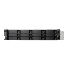QNAP TL-R1200C-RP, caja para disco duro y SSD de 2.5 y 3.5 pulgadas, negro y gris, SKU TL-R1200C-RP