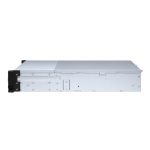QNAP TL-R1200S-RP caja externa para discos duros y SSDs, colores negro y gris, compatible con discos de 2.5 y 3.5 pulgadas. SKU TL-R1200S-RP